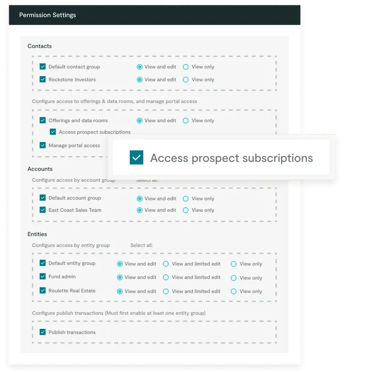 Expanded permsissions