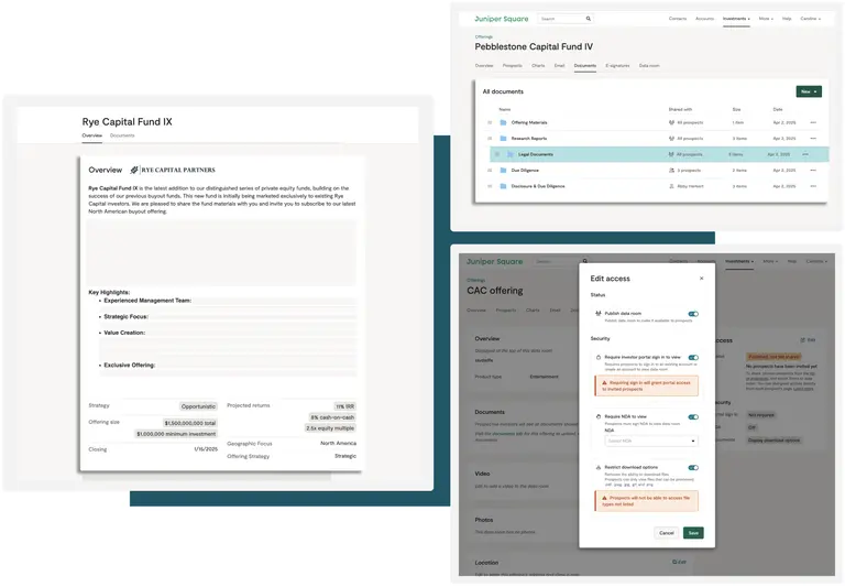 Data Rooms Juniper Square Best