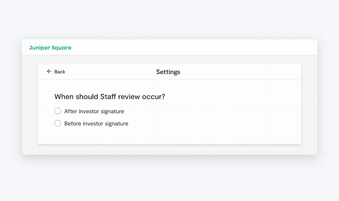 Staff review updated