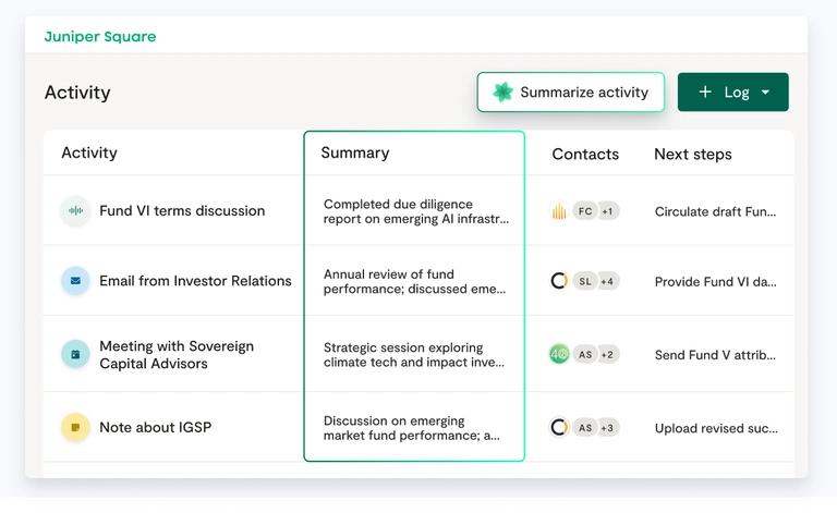 Junie AI activity summaries
